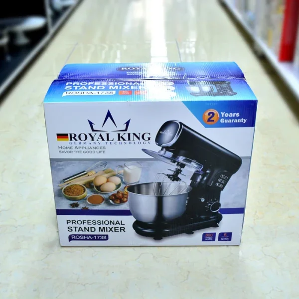 همزن کاسه ای صنعتی رویال کینگ 800 وات کد 1738 در انبار