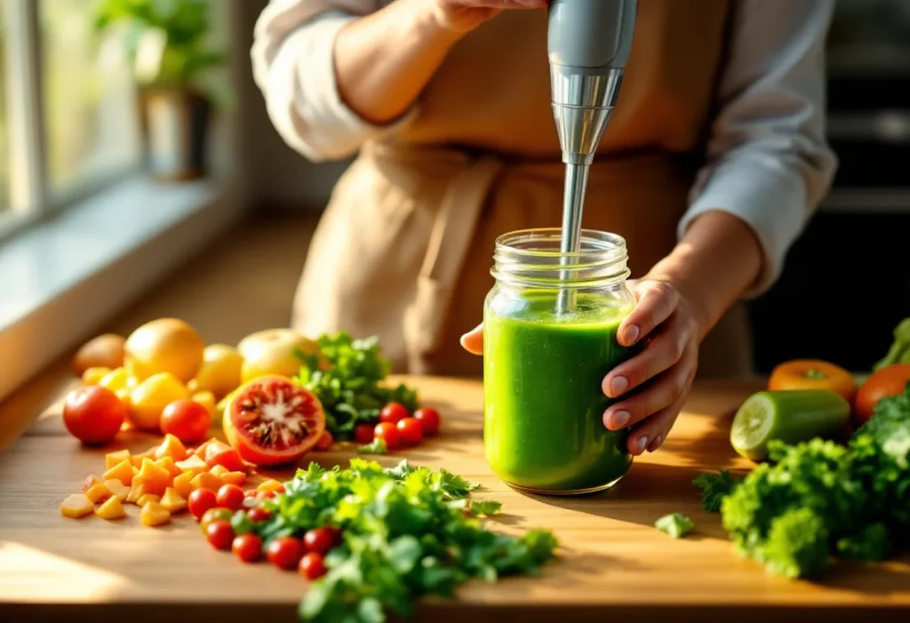 تهیه اسموتی با گوشت کوب برقی
