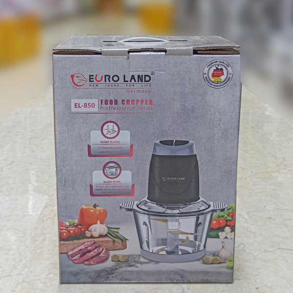خردکن شیشه ای 500 وات یورولند کد EL-850 در جعبه