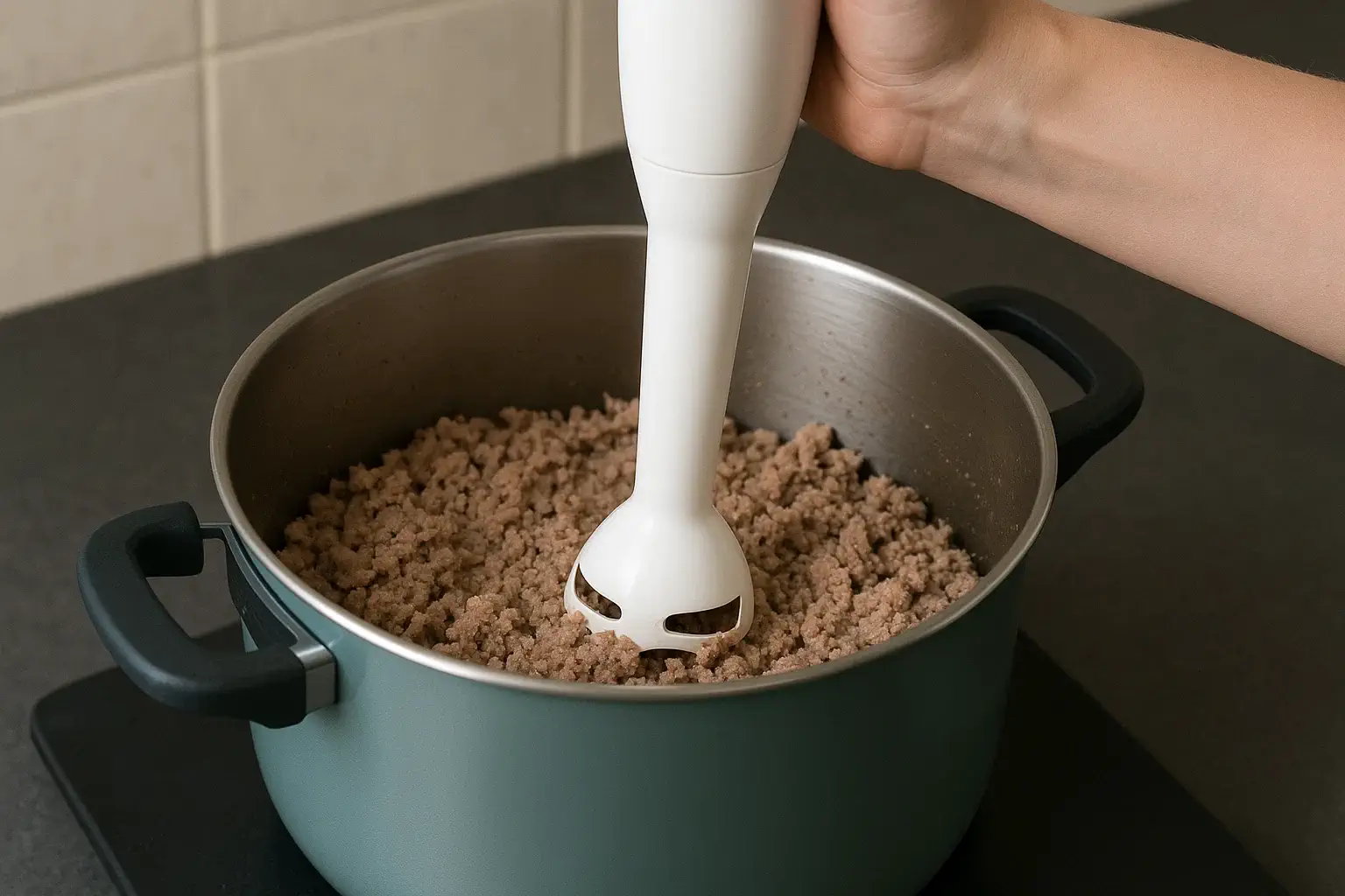 بهترین گوشت کوب برقی در حال استفاده
