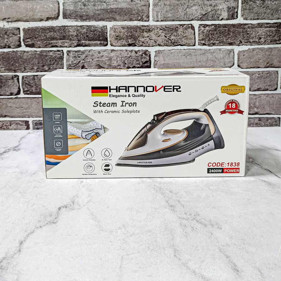 کارتن اتو بخار هانوور 2400 وات مدل 1838