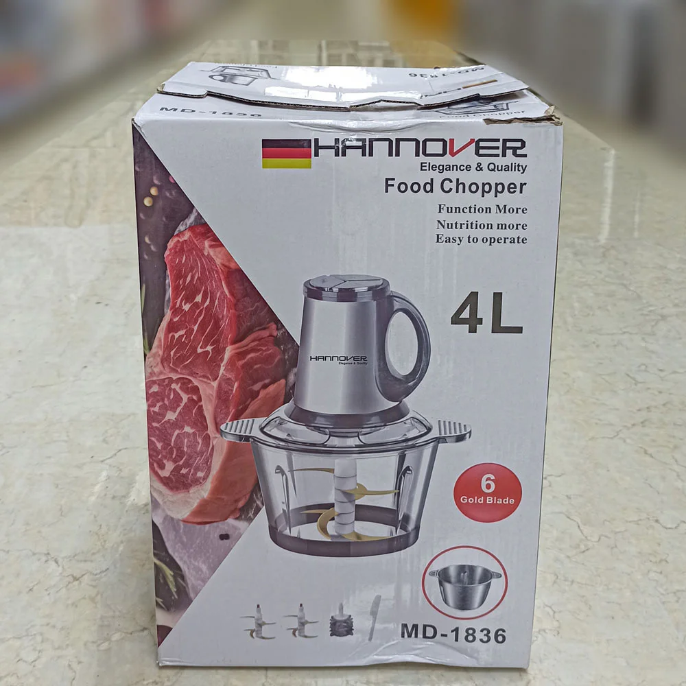 خردکن هانوور 4 لیتر 2 کاسه 3800 وات مدل MD-1836 در انبار