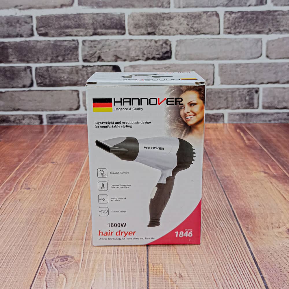 کارتن سشوار مسافرتی هانوور ۱۸۰۰ وات هانوور مدل 1846