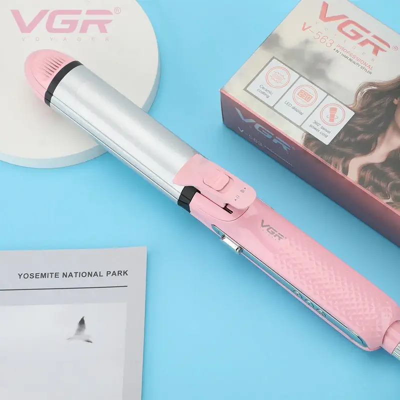 تصویر اتو و حالت دهنده مو ۴ کاره وی جی ار مدل V-563