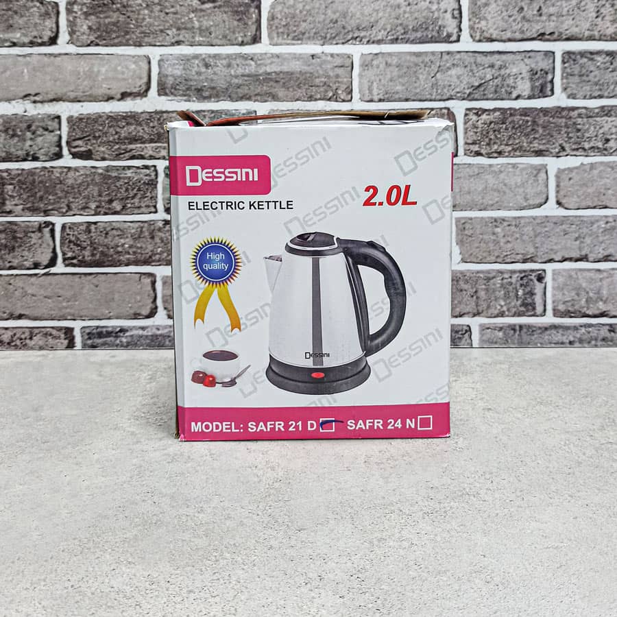 کتری برقی دسینی 2 لیتر 1500 وات مدل SAFA-21D در کارتن