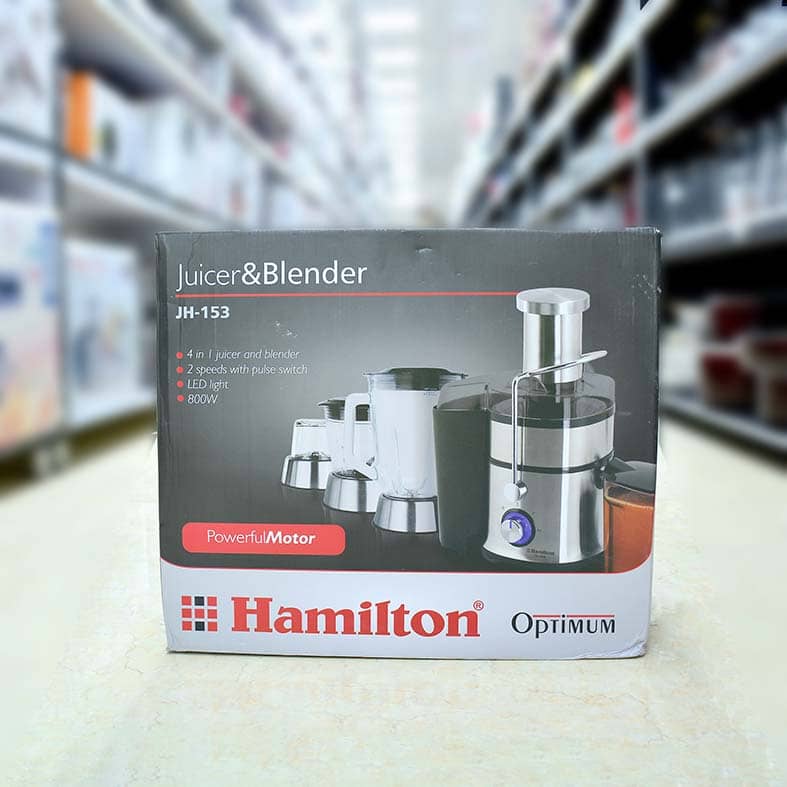 آبمیوه گیری 4 کاره همیلتون 800 وات مدل JH-153