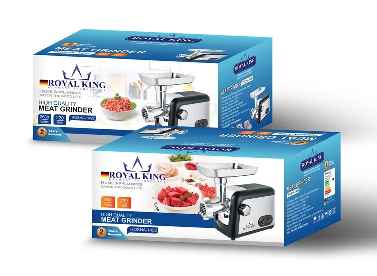 کارتن چرخ گوشت رویال کینگ 2600 وات مدل Rosha-1452