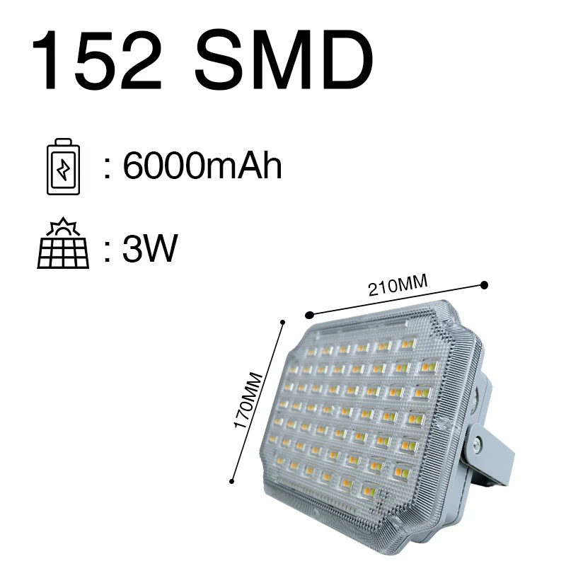 مشخصات چراغ اضطراری شارژی با پنل خورشیدی مدل XQ-9200